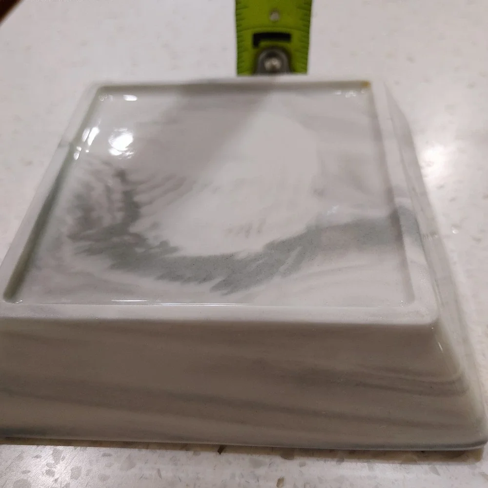 Sister I Got To Choose Marble Ceramic Trinket Dish Gold Jewelry Tray 4x4